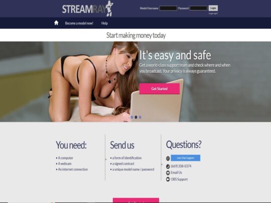 Streamray Cam Models review, a site that is one of many popular Model Affiliate Programs