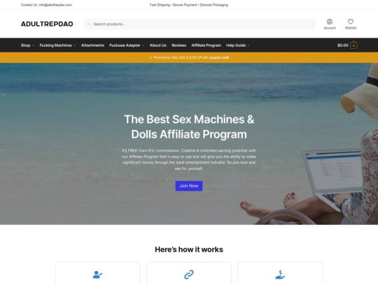 AdultRepDao review, a site that is one of many popular Sex Store Affiliates