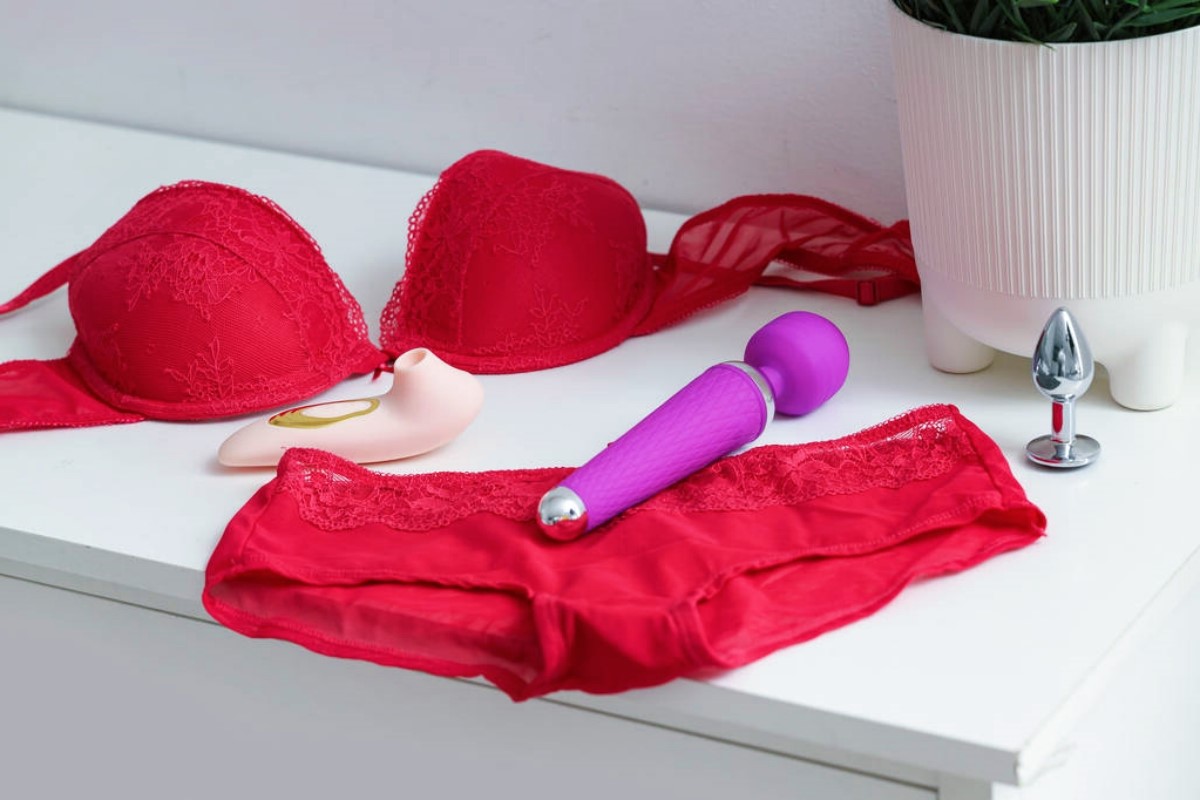 Lingerie and a toy - a match made in heaven! Add some flirty fun to your solo play with a set of matching lace.